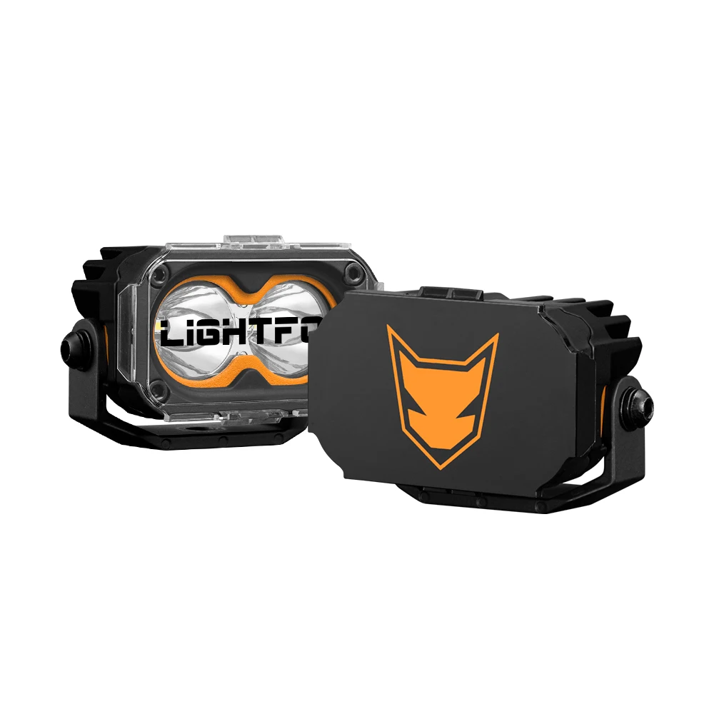 LIGHTFOX 3 Inch 4x4 Offroad Led Pod Light LED Fog Light with Adjustable  Mounting Bracket for Bull Bars Roof Racks A-pillars