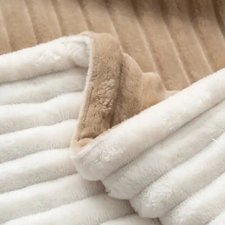 Wholesale Custom Throw Flannel Fleece Plush Thick Mink Warm Sherpa