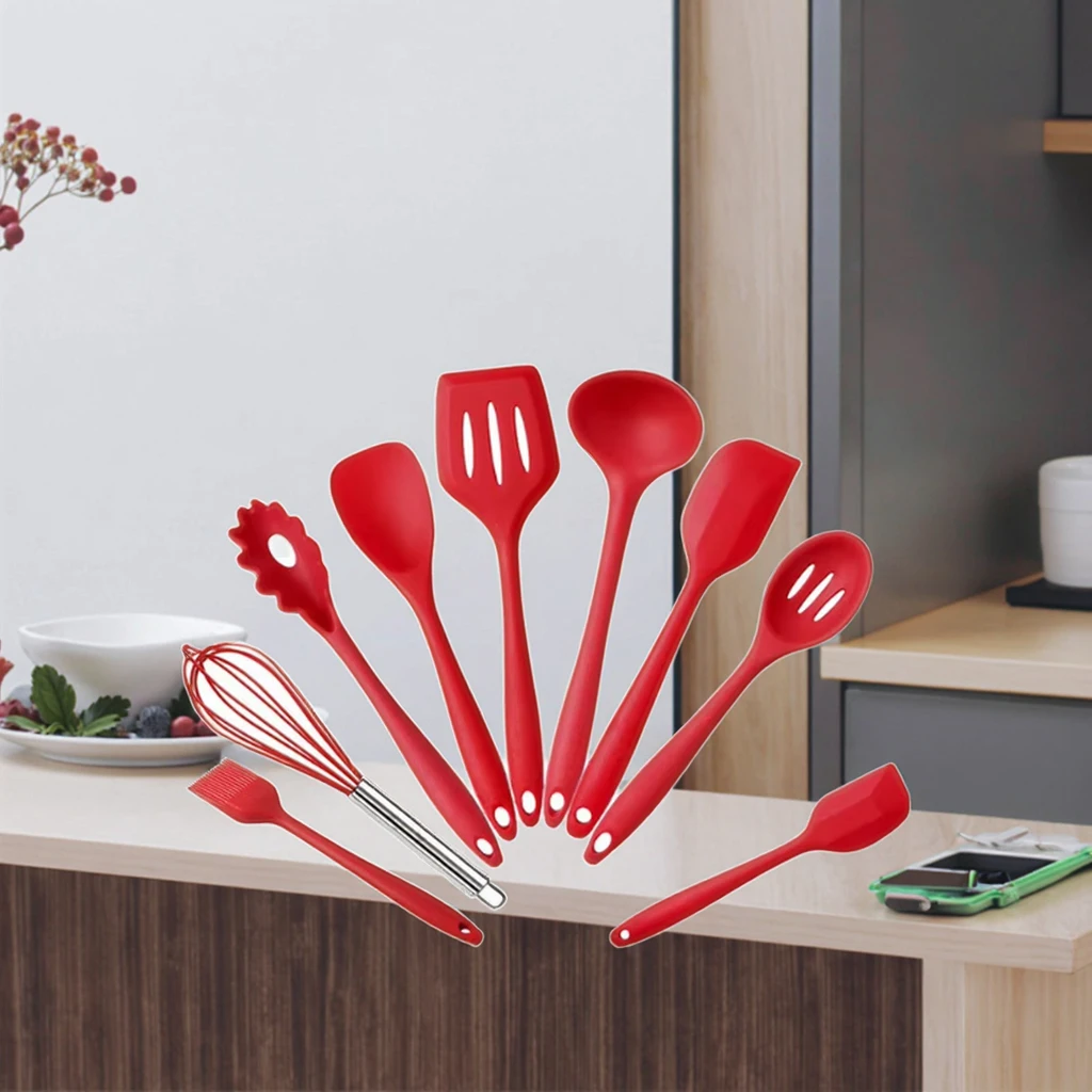product silicone cookware set non stick kitchen tools silicone kitchenware cooking utensils set-5