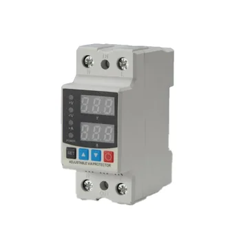 AOASIS DVP-111A 220V 63A DIN Rail Digital Adjustable Va Over and Under Voltage Protector