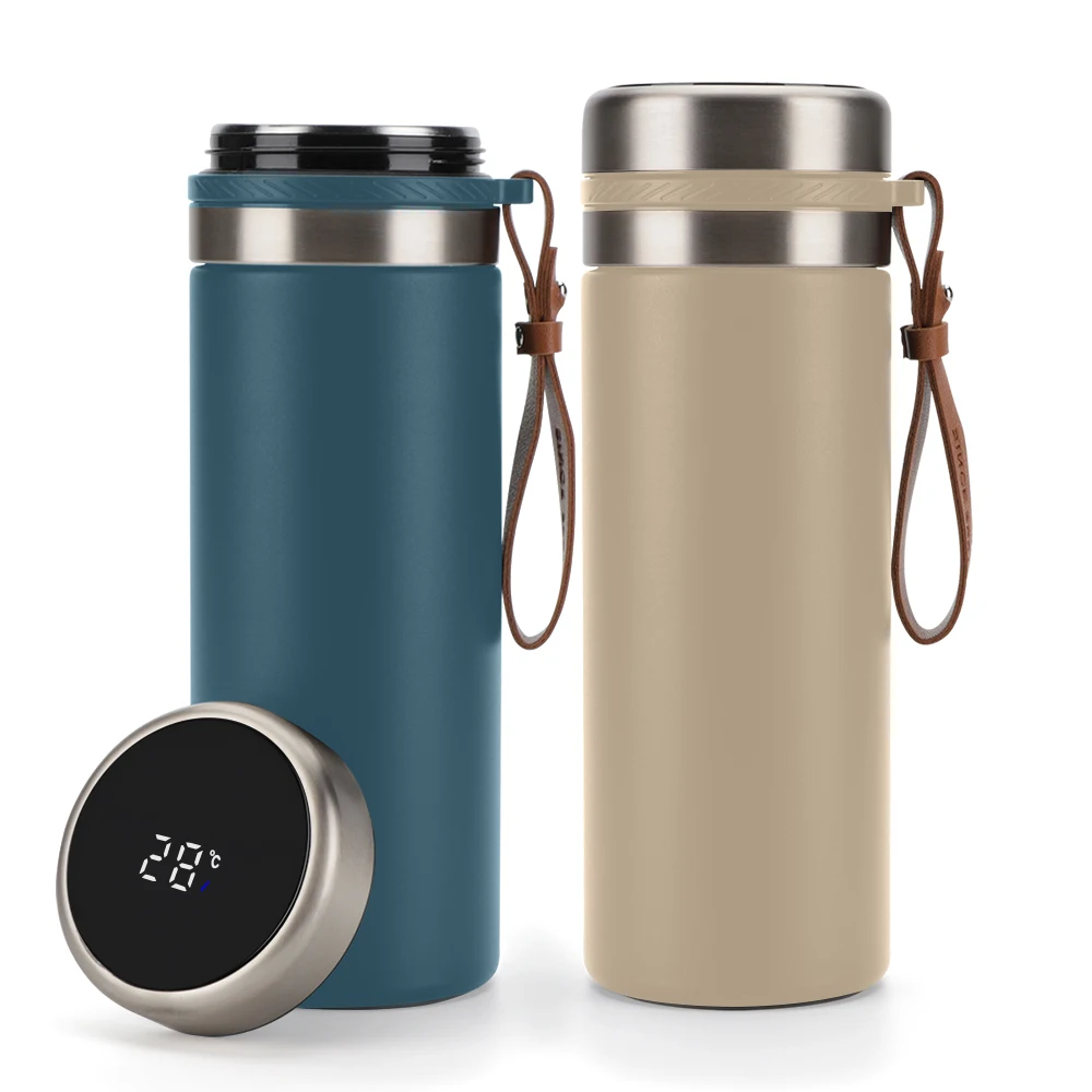 High Quality Smart Water Bottle with LED Temperature Display Double Wall Stainless Steel Vacuum Insulated Thermal Flask