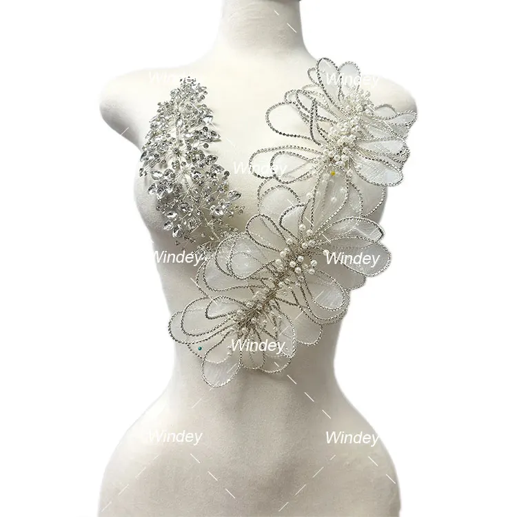 flowers with navy bridesmaid dresses Gloria Dress