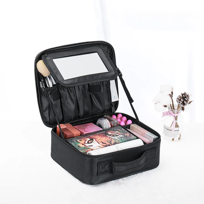 Makeup Bag Cosmetic Unfitted Vanity Cases Travel Beauty Box 