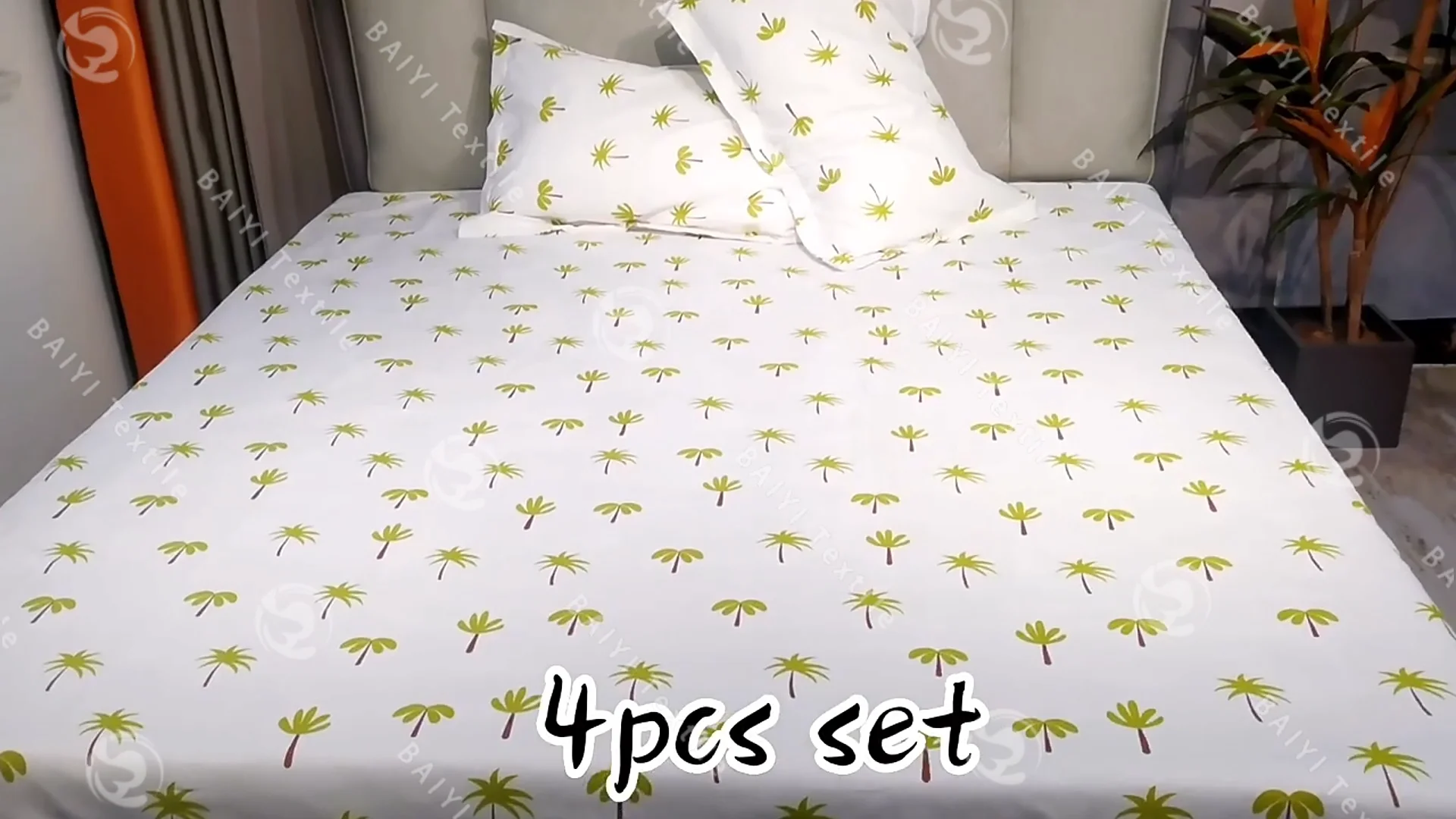 Wholesale Custom Printed Quilt Cover Bedding Set With Pillowcase