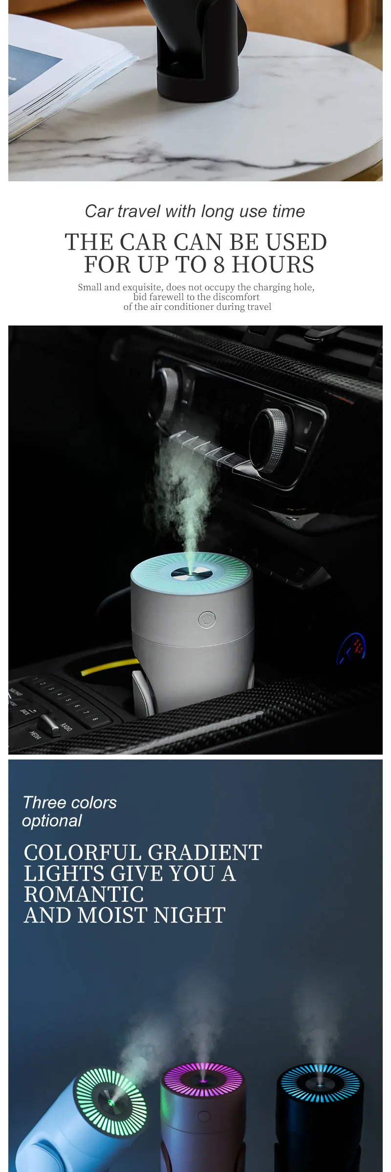 Hot Sale Bedroom Humidifier Hotel Nightlight Car Portable Usb Mini Air