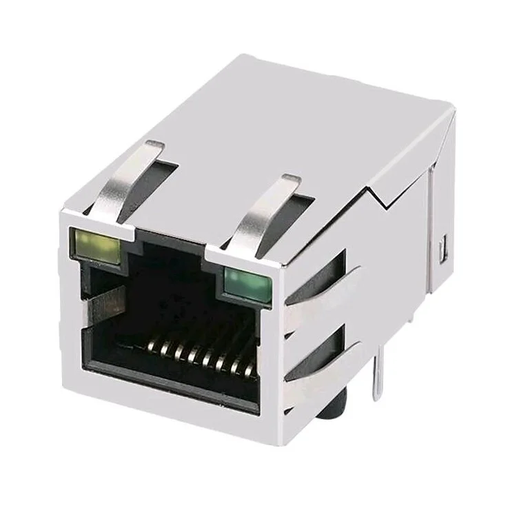Ethernet RJ 45 Female Gigabit Modular Jack HR851174C 10 Pin RJ45 Connector
