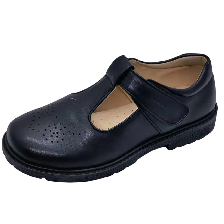 Cheapest School Shoes Durable Black PU Leather Loafers