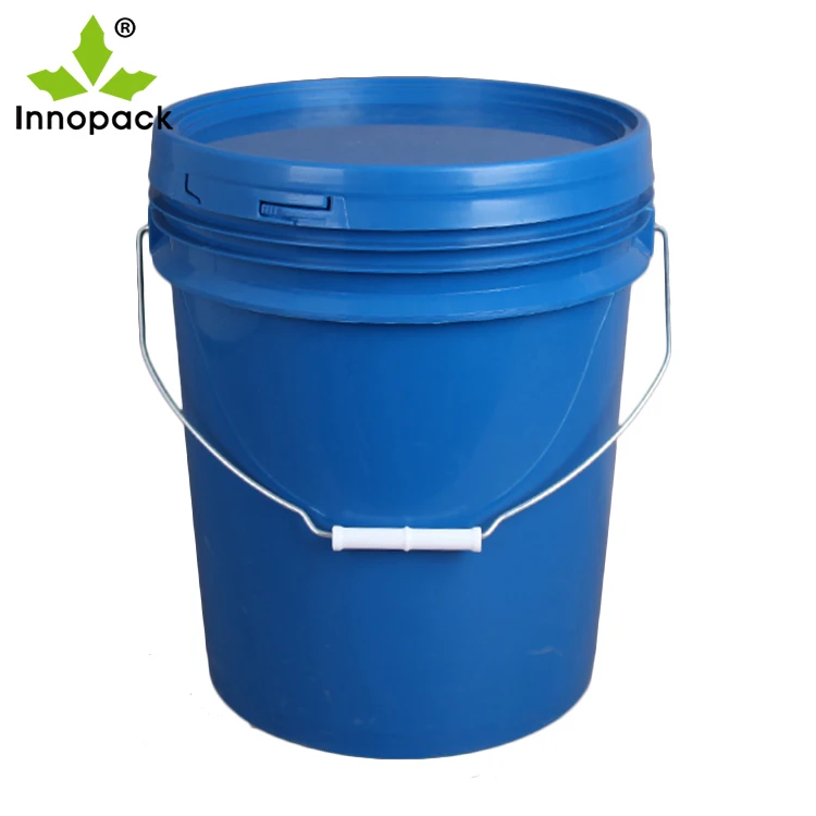 Customized 5 Gallon Plastic Buckets Pail Logo Printed Paint Pail Round