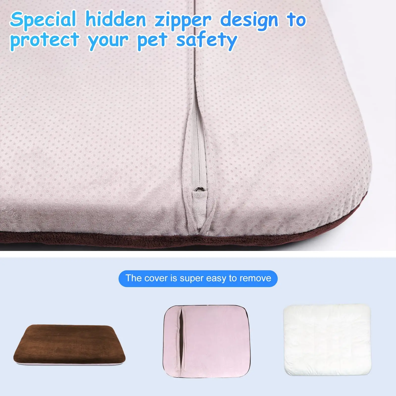 Magic Dog Super Soft Extra Large Dog Bed 47 Inches Jumbo Orthopedic Foam Pet Beds with Anti Slip Bottom