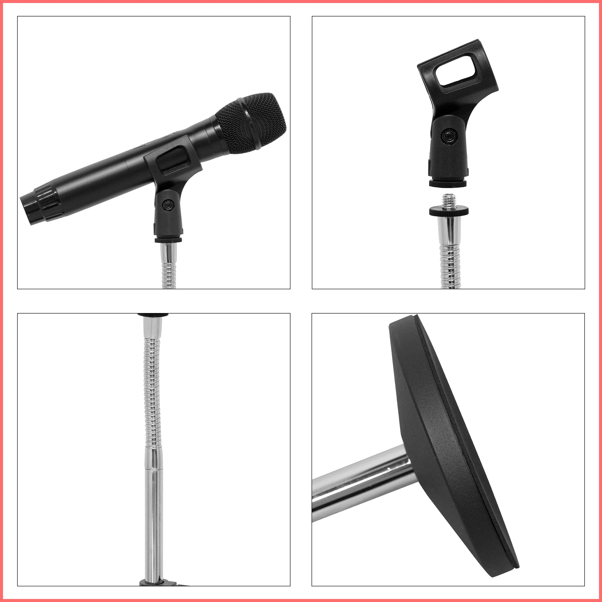 TM-228 Заводская поставка регулируемая высота настольная подставка для микрофона с модернизированным зажимом