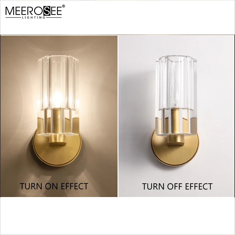 MEEROSEE Modern Hotel Bedroom Wall Light Indoor Decorative Surface Mounted Reading Wall Sconces MD86714