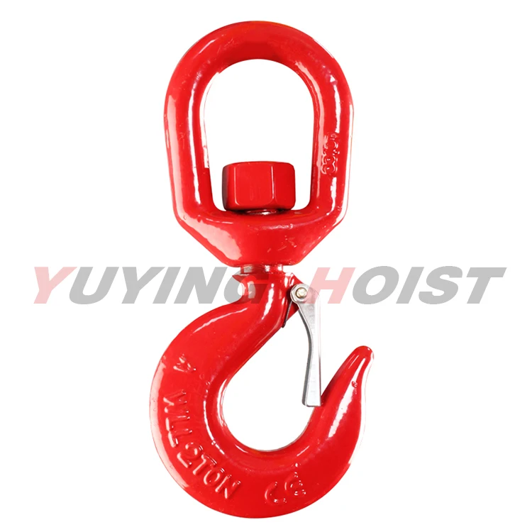 High Quality Drop Forged Crane Hook Duty Swivel Eye Lifting Hook G80 ...