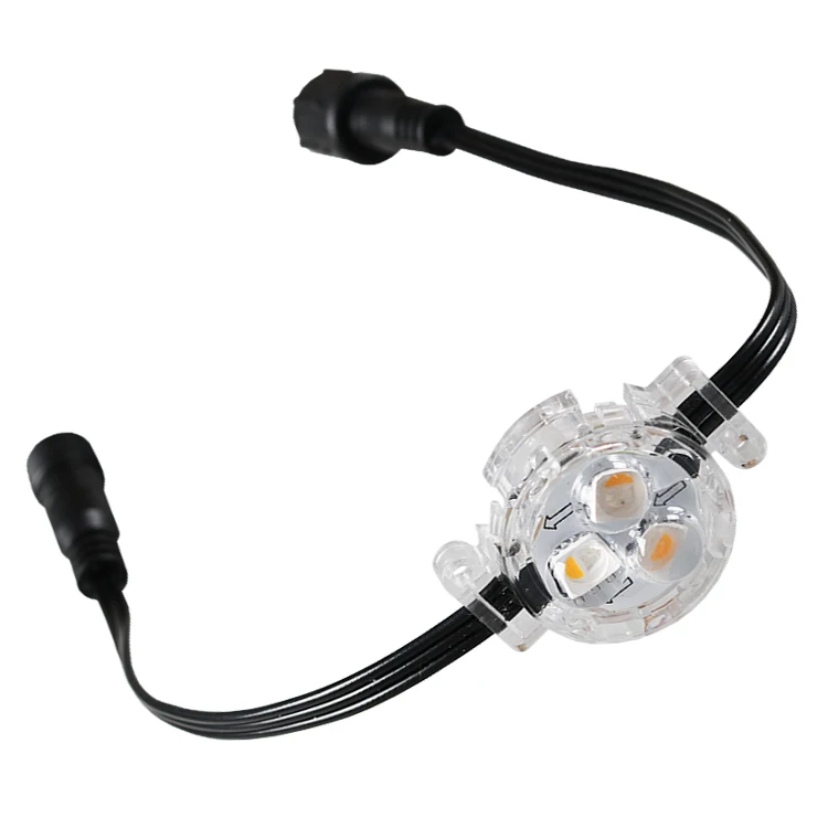 Etop Permanent Christmas Track Lights 30mm RGBW 12V 3500K LED IP68 Outdoor Waterproof Plastic Building Point Light