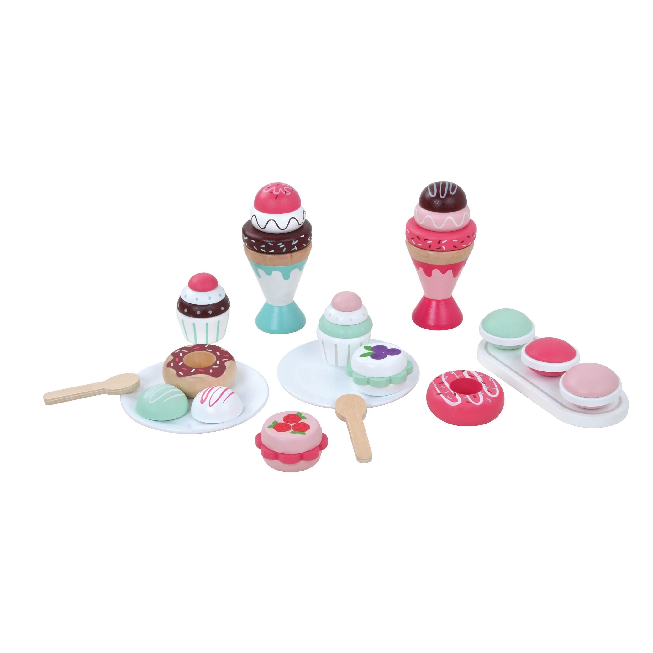 Новый дизайн Детская ролевая игра десертная игрушка деревянный чайный