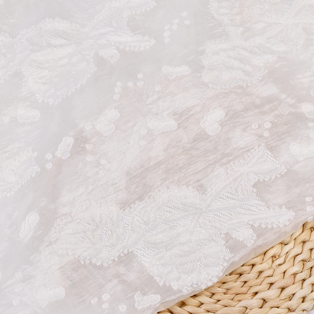 Medium-Weight Eco-Friendly Rayon Nylon Fabric Custom Colors for Shirts & Dresses Woven Techniques details