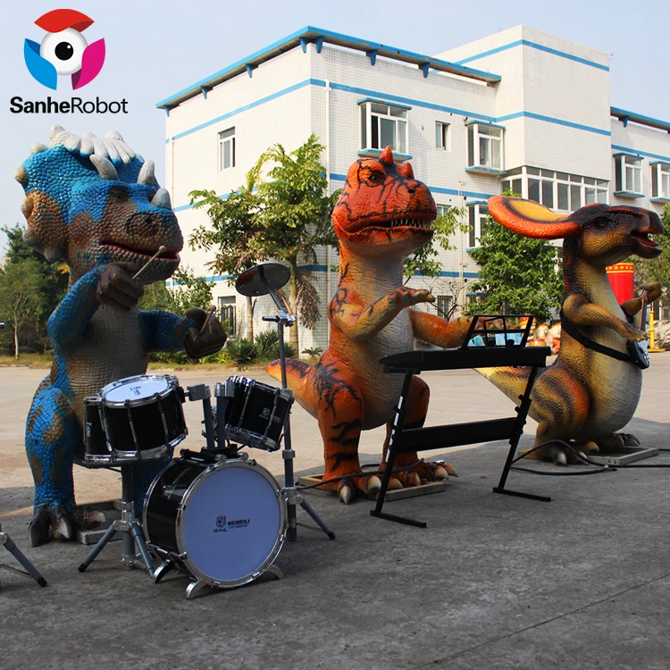 Animatronic Animated Interactive Dinosaur Music Band