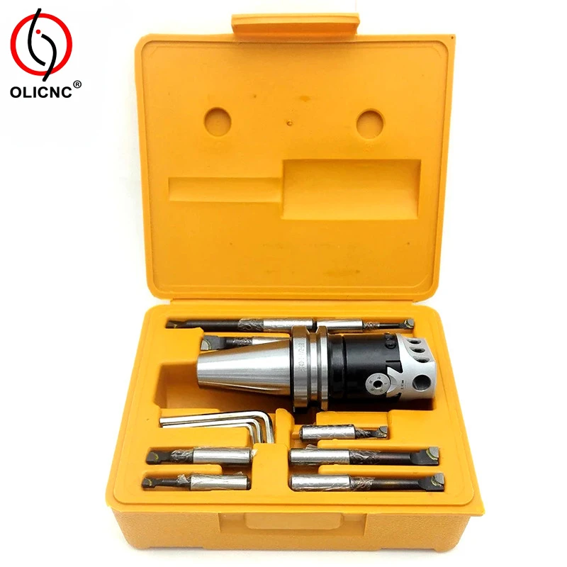 OLICNC BT40-12mm-9pcs F1 rough boring heads set 12mm boring cutters with BT30 BT40 BT50 boring chuck - F1 Boring Heads & sets - 2