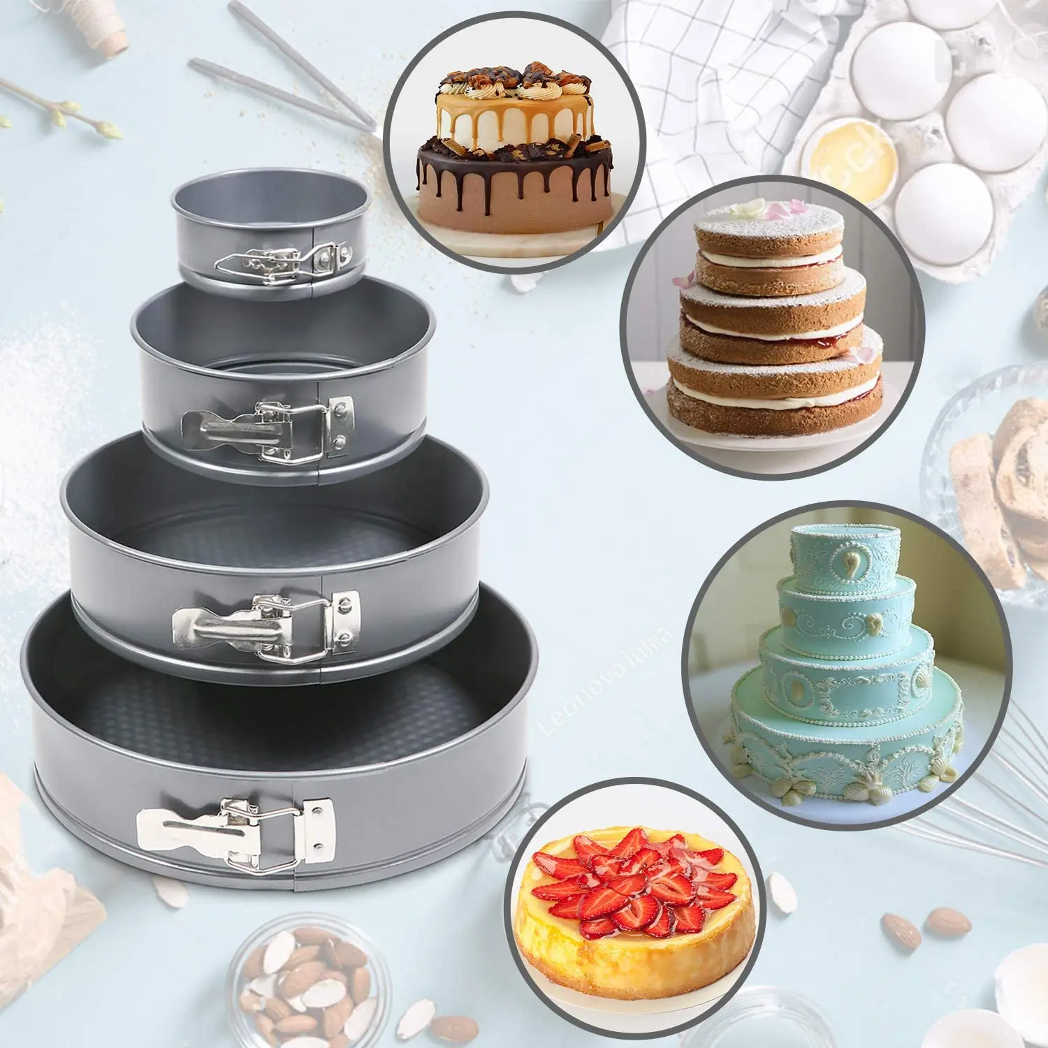 Wholesale Sandou 4 7 9 10 Inch Non-stick Cheesecake Pan Springform Pan with  Removable Bottom Leakproof Cake Pan From m.