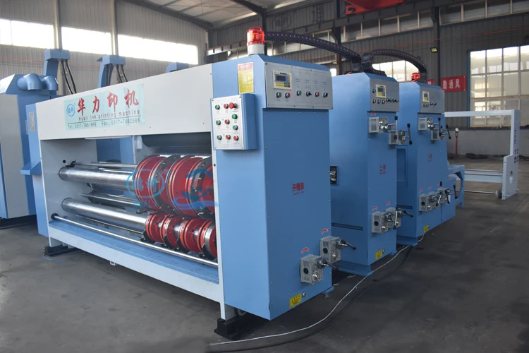 Manual Small Mini Hand Feed Corrugated Paper Card Board Carton Box Sheet Two 4 Color Rotary Flexo Printer Slotter Machine