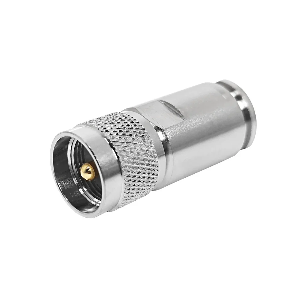 Factory 50 Ohm UHF Male Clamp PL-259 Type Screw for KLMR600 LMR600 10D-FB Cable RF Coax Coaxial Connectors  in Stock