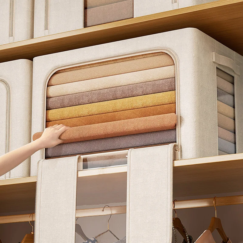 Clothes Wardrobe Storage Box Fabric Finishing Box Folding Organizer
