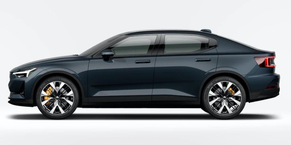 Long Range 450km Polestar 2 Electric Car Sedan With 300Kw Motor Power