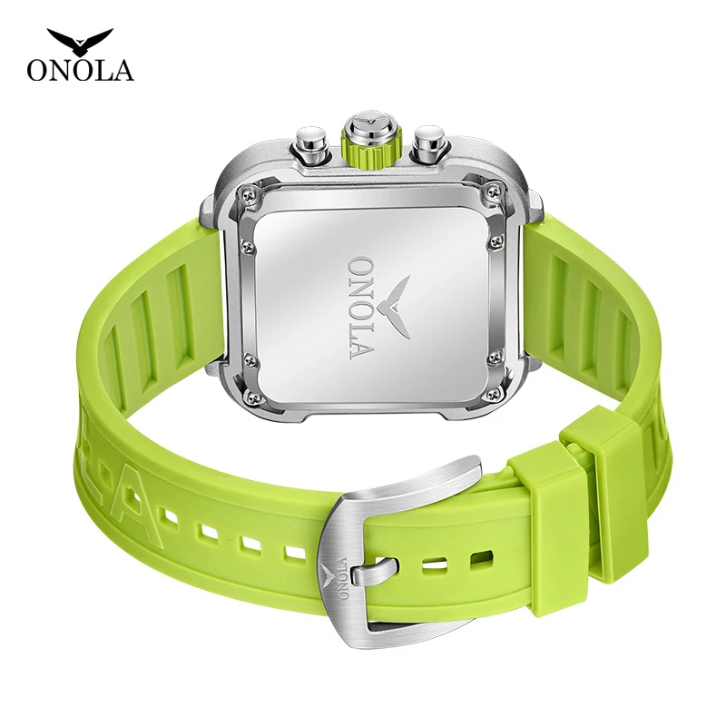 Onola 6831 メンズグリーンラuxuryファッションウォッチ、日付表示付き