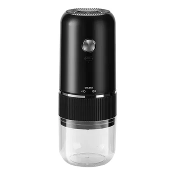 Commercial Italian Mill Electric Bean Grinder Portable Hand Coffee Machine for Household Powdering Durable Plastic Housing