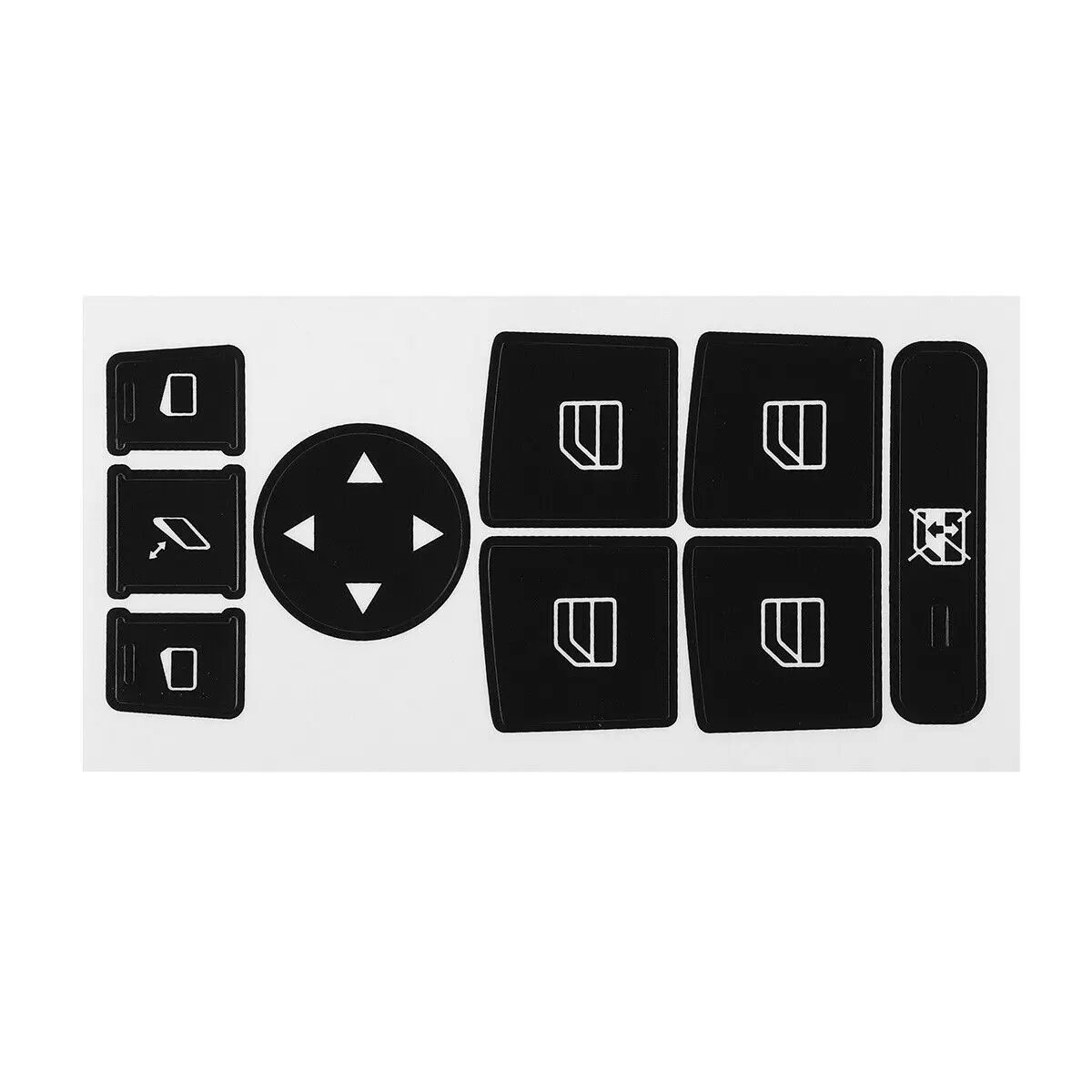 For Mercedes Benz GLK Class X204 C E Class CLS C218 W172 W204 Car Steering Wheel Door Lock Window AC Switch Button Sticker