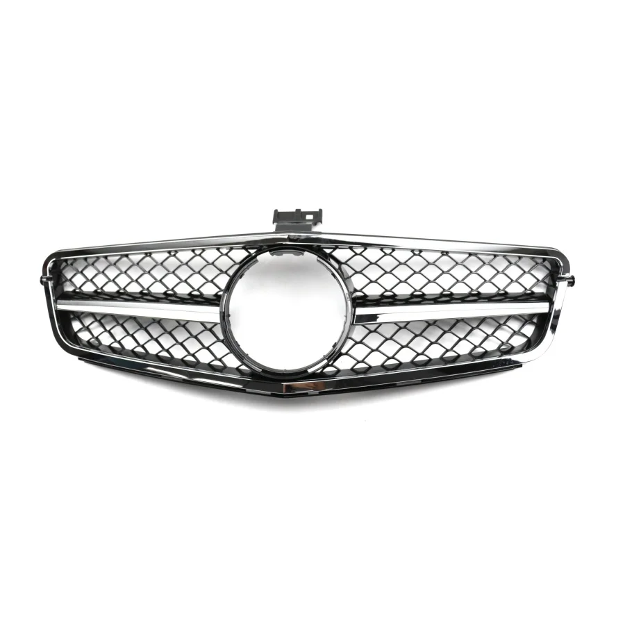 product tiypeor car front bumper grille chrome plated matte black amg front grille for mercedes benz w204 2007 2014 models-9