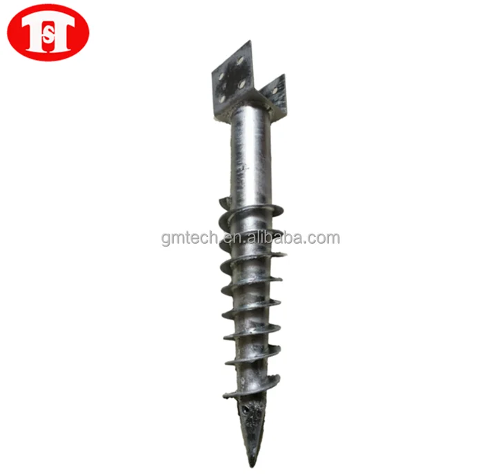 U Shaped Ground Anchors Galvanized Ground Screw Anchor Head Ground