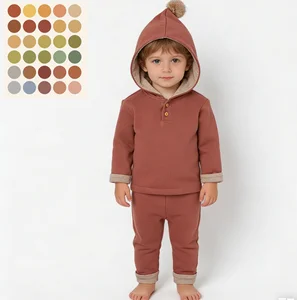 Hot Sale Long-sleeved Hoodie Jogger Set Wholesale China Children Autumn Cotton Clothes Set Kids Tracksuits