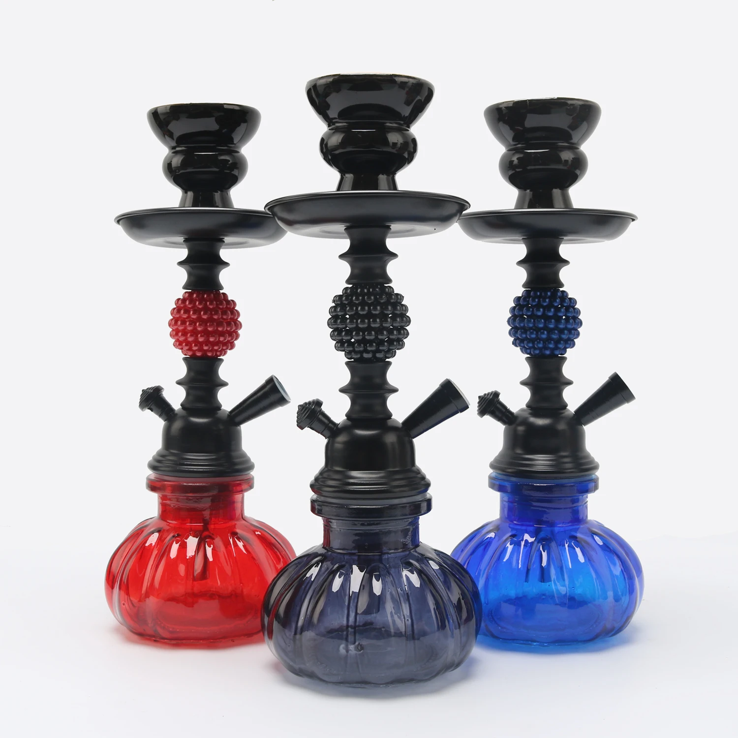 3 Colors Cheap Custom Aluminium Alloy Hookah Set Chicha Complet