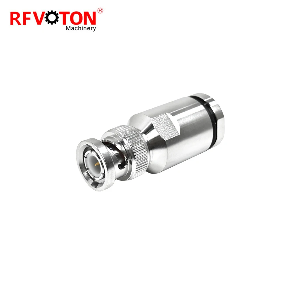 Plating Ternary Alloy BNC Male Clamp Connector for LMR300 5DFB Cable