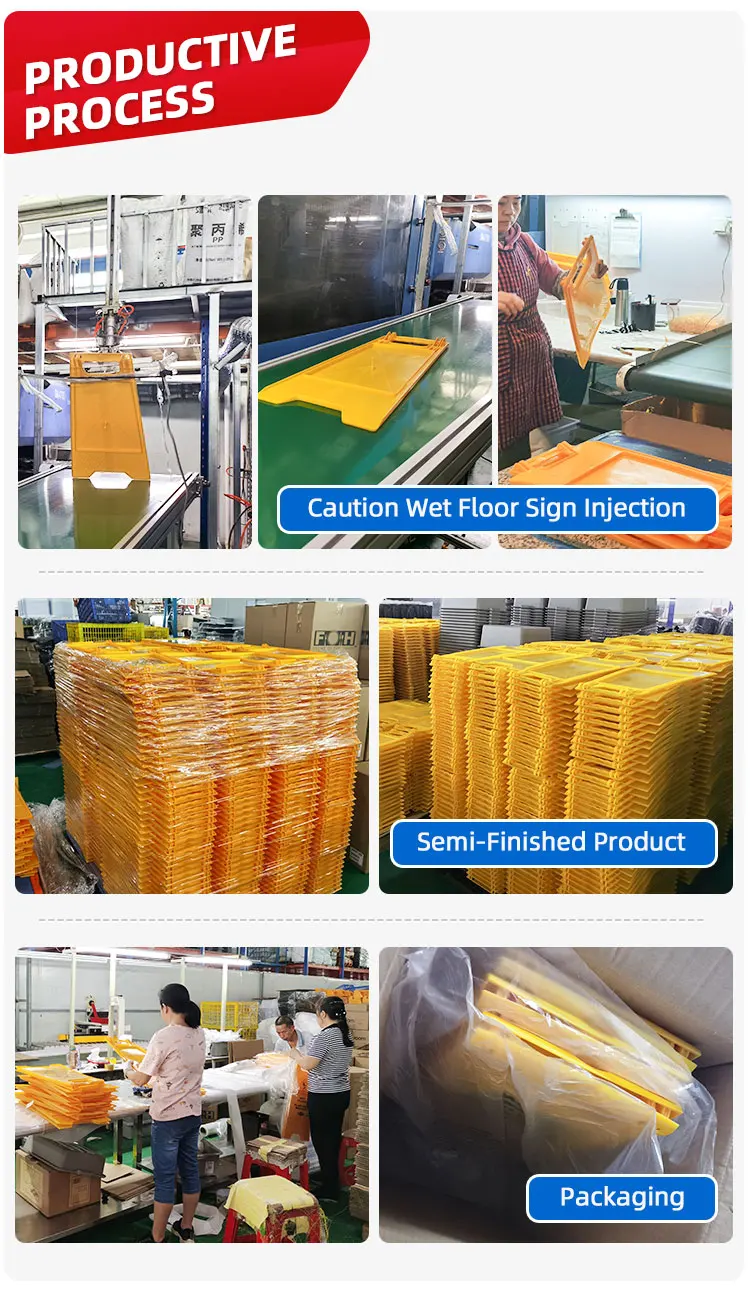 Customized color foldable PP safety caution board plastic warning sign no parking sign wet floor sign manufacture