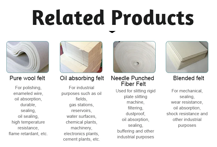 Custom Felt Fabric Roll Pieces Industrial Felt Pure Wool Felt Is Used