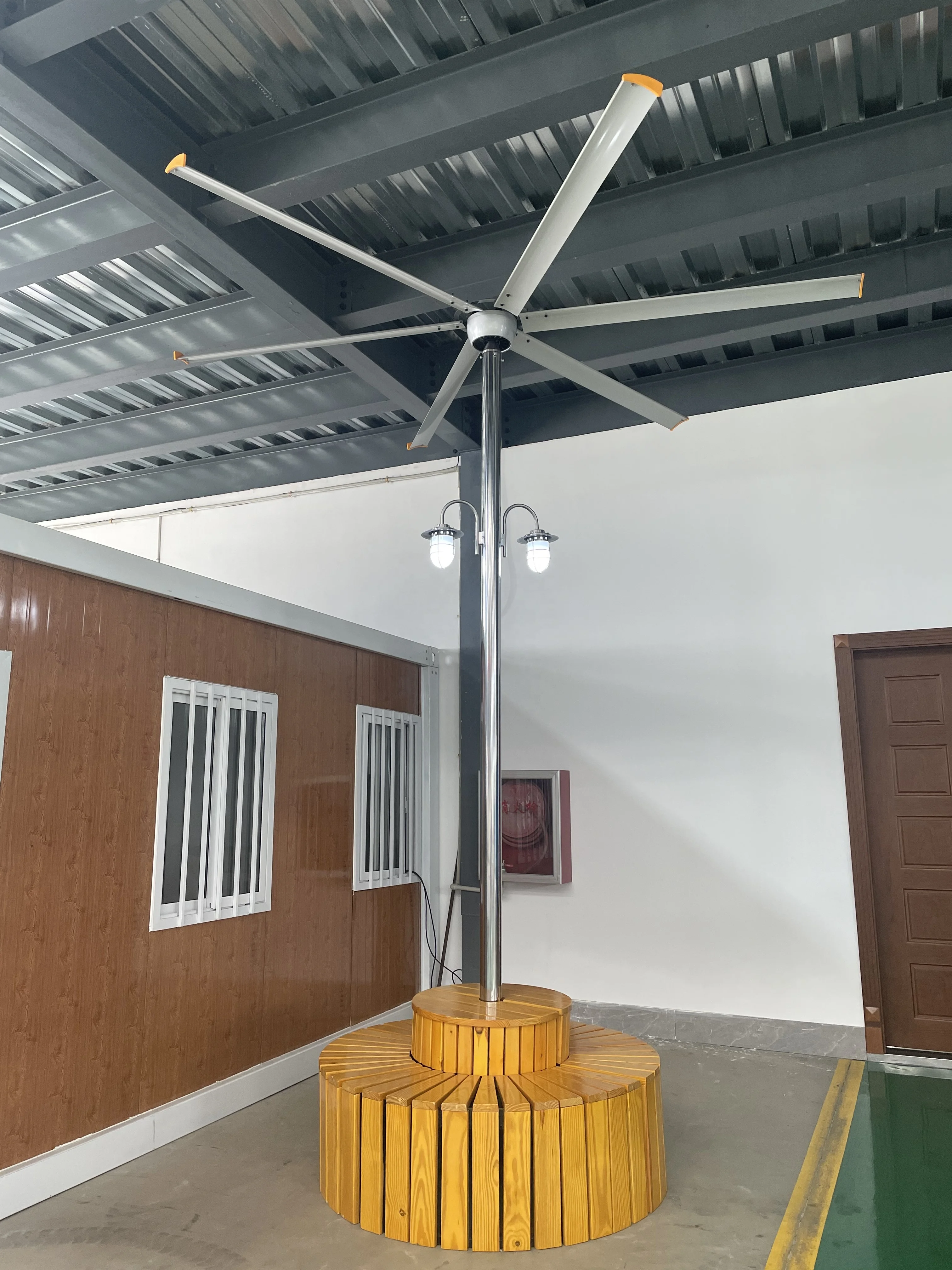Industrial Pedestal Ventilation Fan, 14ft, Aluminum, HVLS - detail 6