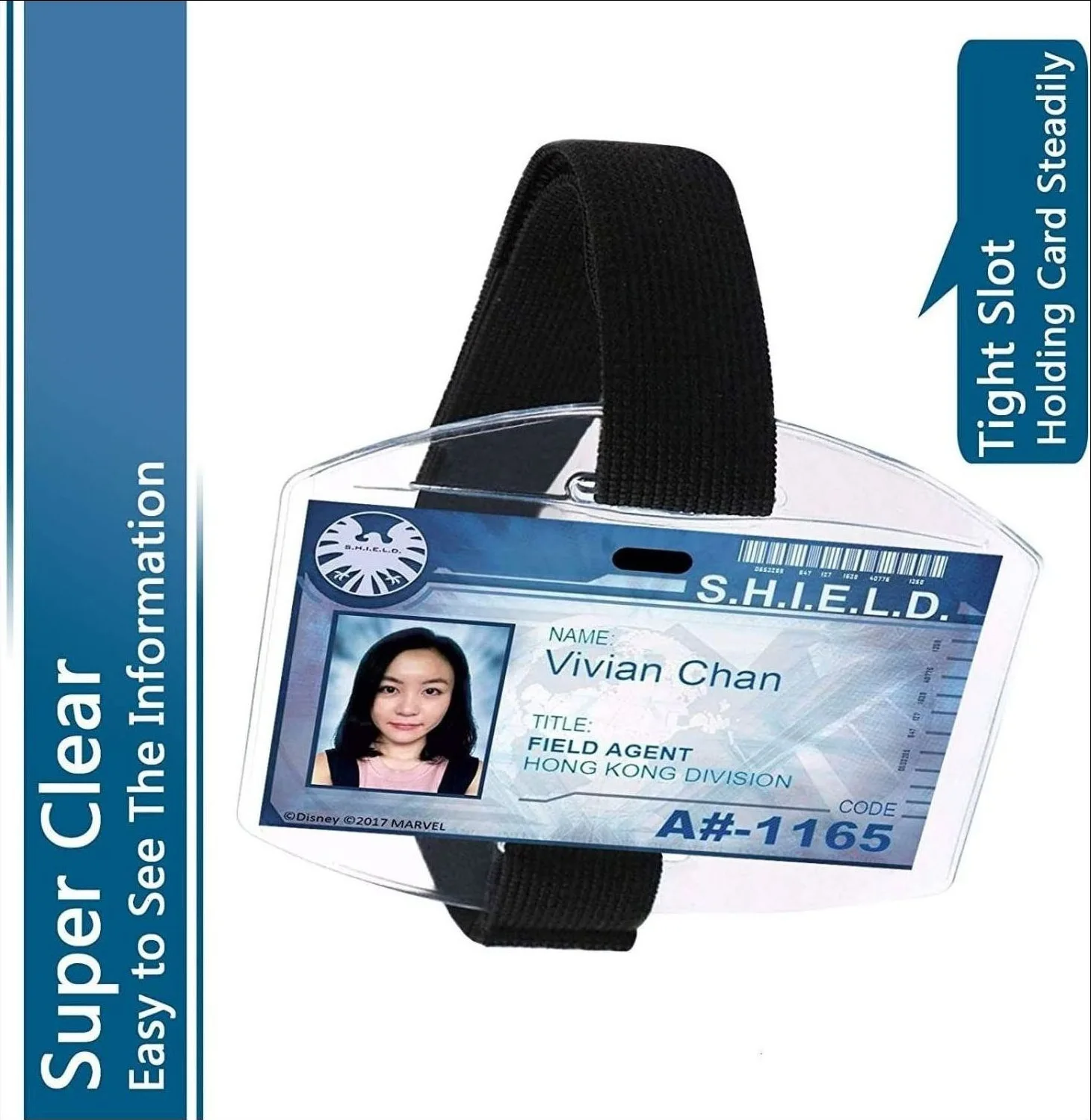 Arm Id Badge Holder Adjustable Armband Card Holder With Elastic