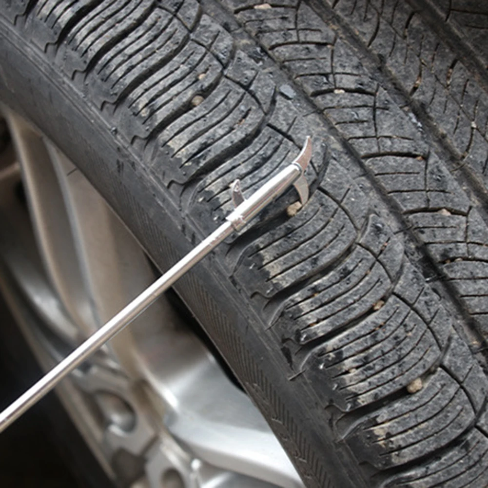 Car Tire Cleaning Pebble Hook Pick Dig Removal Stone Foreign Body Tool Gap