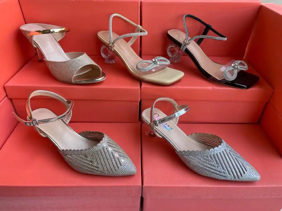 Bulk Wholesale Mixed Fashion New Arrival Casual Beautiful Women Heels Sandals