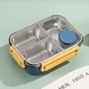 3 compartment ss304-Blue