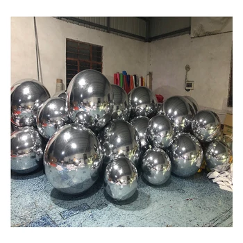 PVC Inflatable Reflective Ball disco mirror ball colorful mirror ball for advertisement