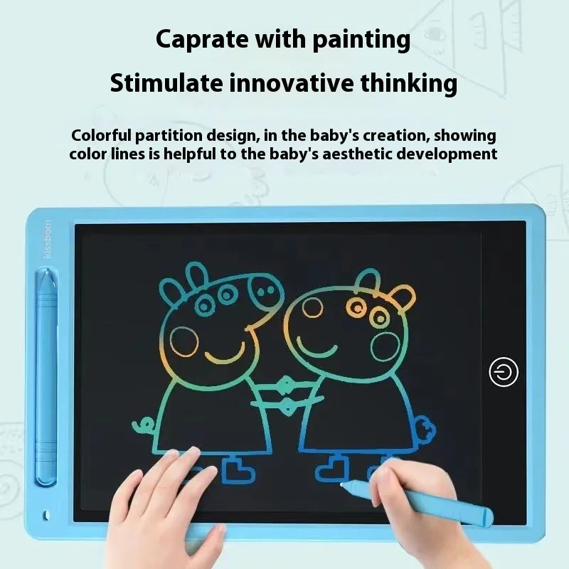 One-Button Clear LCD Drawing Board Small Blackboard Handwriting Electronic Educational Toy Children Colorful Plastic Screen