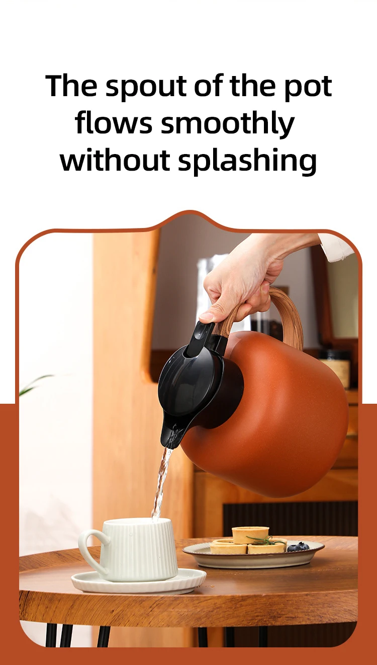 Fashion Modern Home Stainless Steel 304 Multi Color 2000 ml Portable Car Vaccum Keep Hot Cold Teapot Water Coffee Kettle Pot Set