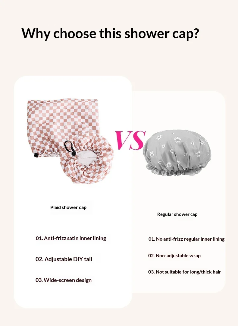 Premium Women's Hair Care Set: Shower Cap & Curling Iron