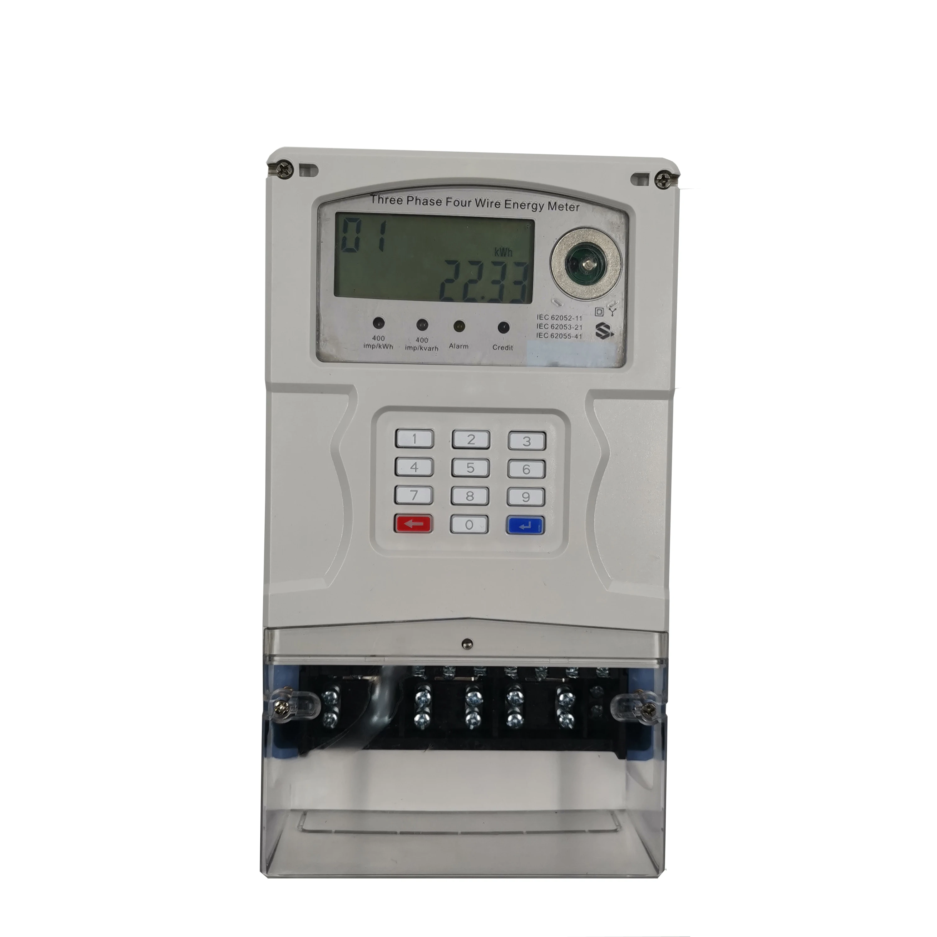 Three Phase STS Prepaid Keypad Energy Meter Electricity Meter - Famidy.com