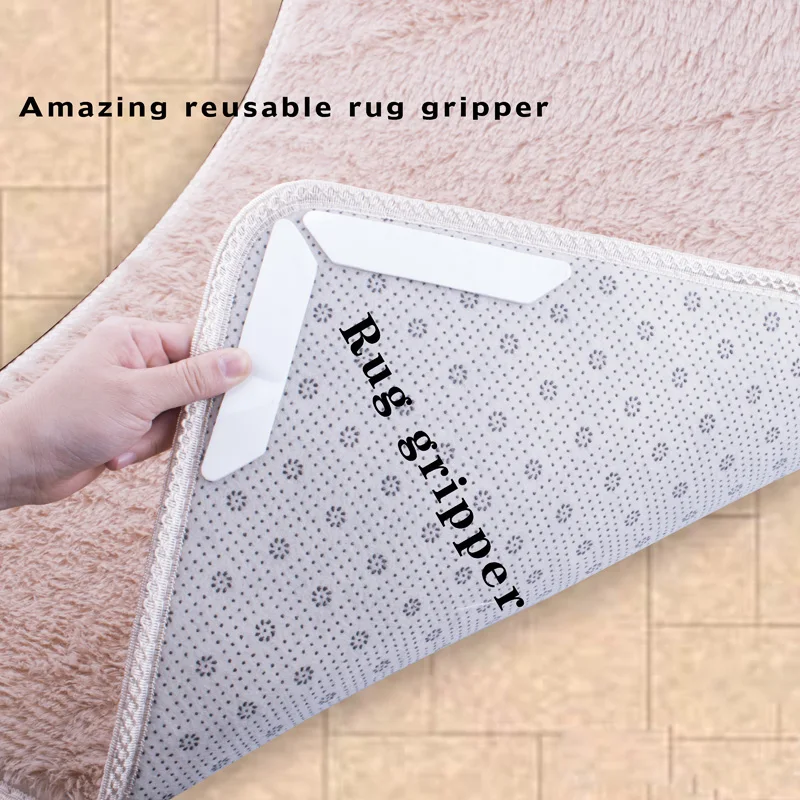 Carpet Anti-slip Pad 8pcs Multi-functional Traceless Anti-skid Sticker
