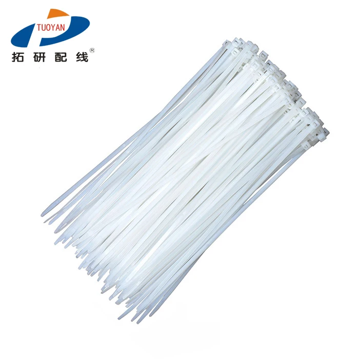 TUOYAN nylon cable tie cv high quality tying tool 3.6x250b 1000mm self-lock white self-locking 100 pcs 3.6x300