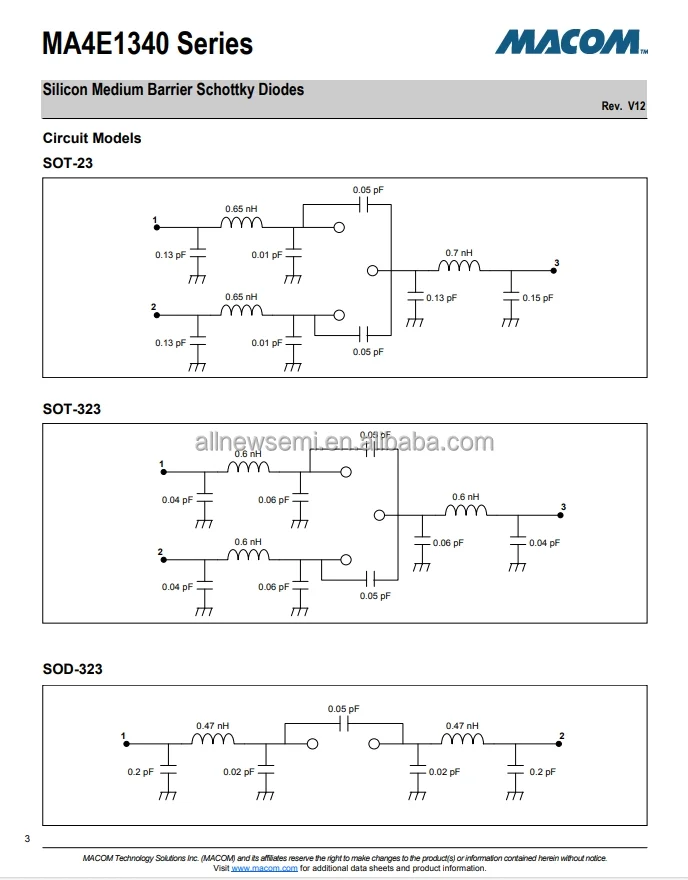 You can contact me for the best price MA4E1340A1-1141T RF Diode Schottky - Single 70V 200 mA 250 mW SOD-323 Hot sale Original