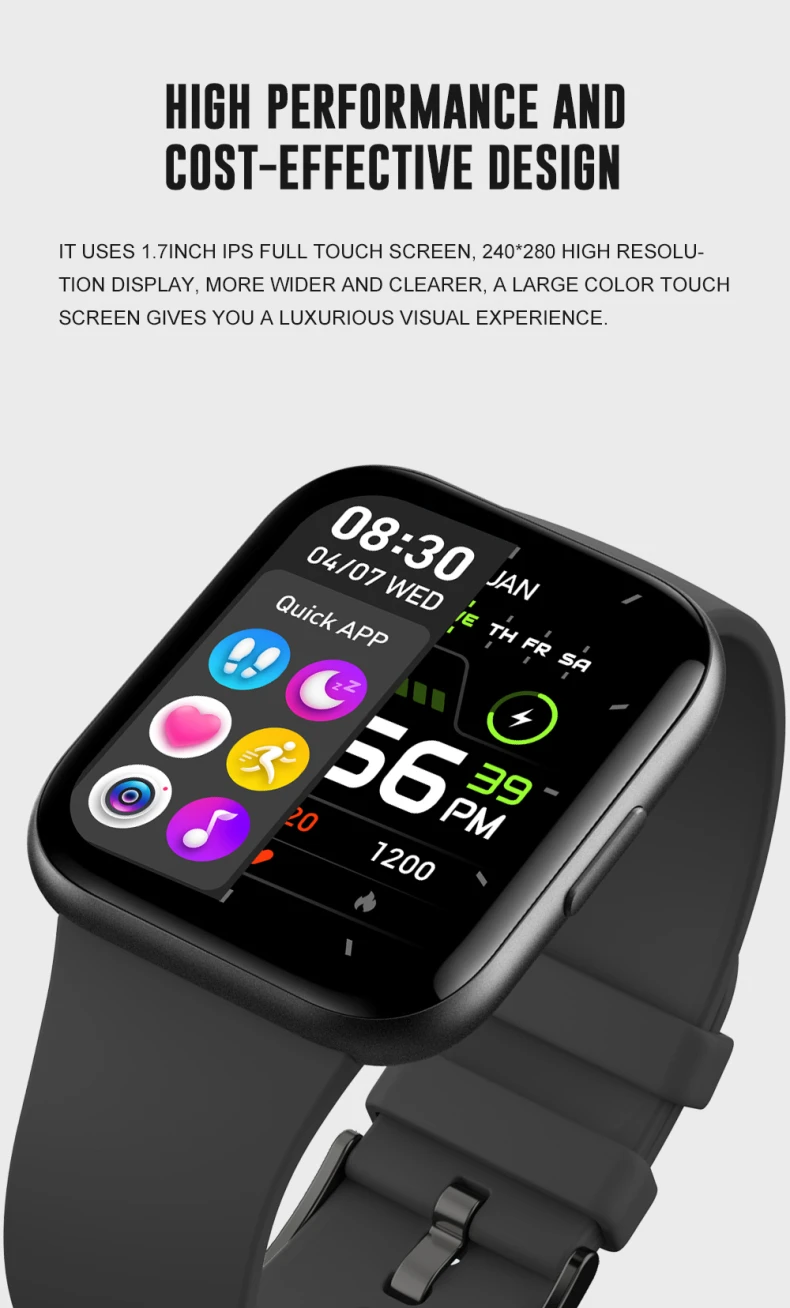 New DaFit APP Smartwatch Cheap Price Full Touch Screen Waterproof Fitness Smartwatch P25(3).jpg